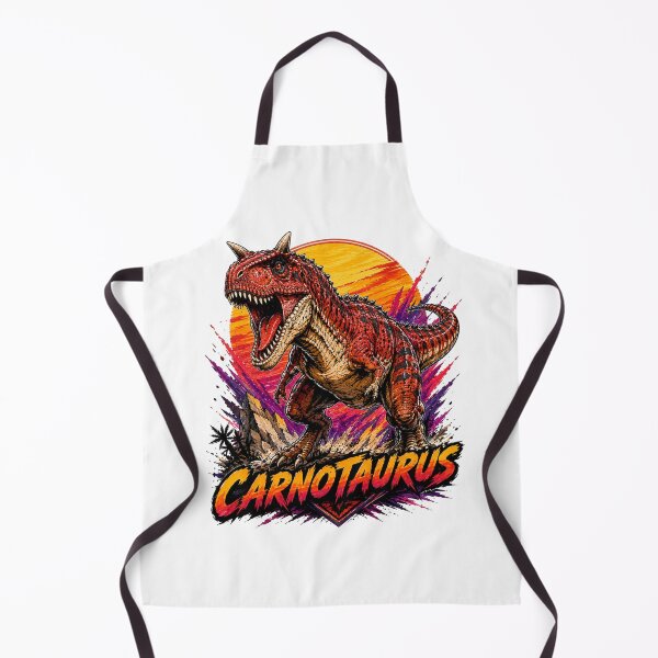 Item preview, Carnotaurus Retro Synthwave Neon Predator designed and sold by JonelleTshirts.