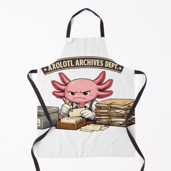 Item preview, Axolotl Archivist Funny Office Mascot designed and sold by TheRealTaria.