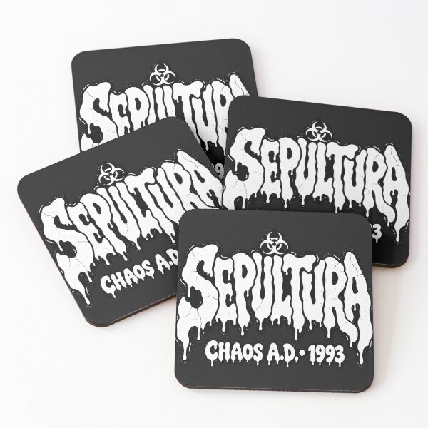 Item preview, Sepultura Chaos A.D. Slime Metal Typography 1993 designed and sold by JMS-Artvintage.