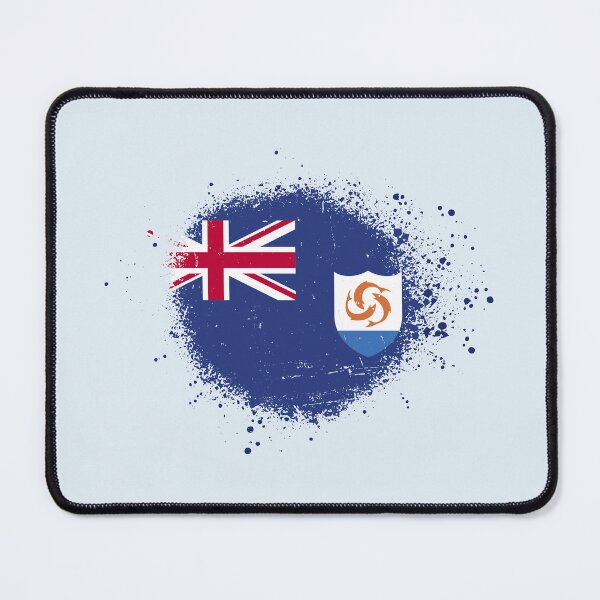 Item preview, Anguilla Flag Spray Paint Splatter Style designed and sold by DelfDesign.