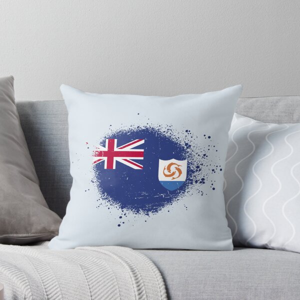 Item preview, Anguilla Flag Spray Paint Splatter Style designed and sold by DelfDesign.