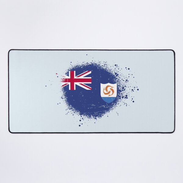 Item preview, Anguilla Flag Spray Paint Splatter Style designed and sold by DelfDesign.