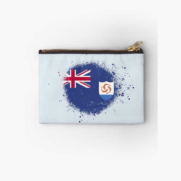 Item preview, Anguilla Flag Spray Paint Splatter Style designed and sold by DelfDesign.