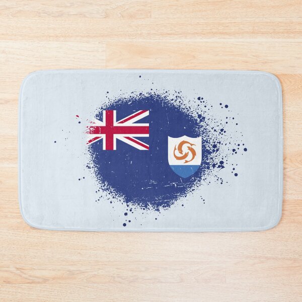 Item preview, Anguilla Flag Spray Paint Splatter Style designed and sold by DelfDesign.