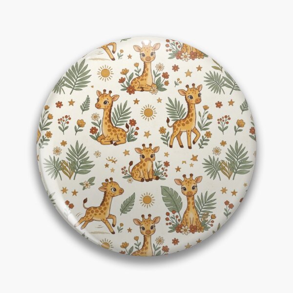 Item preview, Whimsical Giraffe Pattern – Playful Safari Animals designed and sold by Ink Matrix.