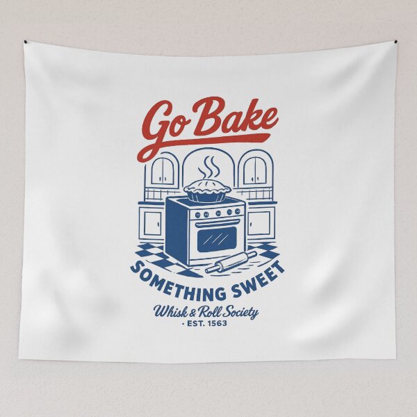 Item preview, Retro Vintage Go Bake Something Sweet Pie Oven Chef designed and sold by FestivityFinds.