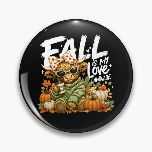 Item preview, Fall Is My Love Language Cow designed and sold by JamesDriggers.