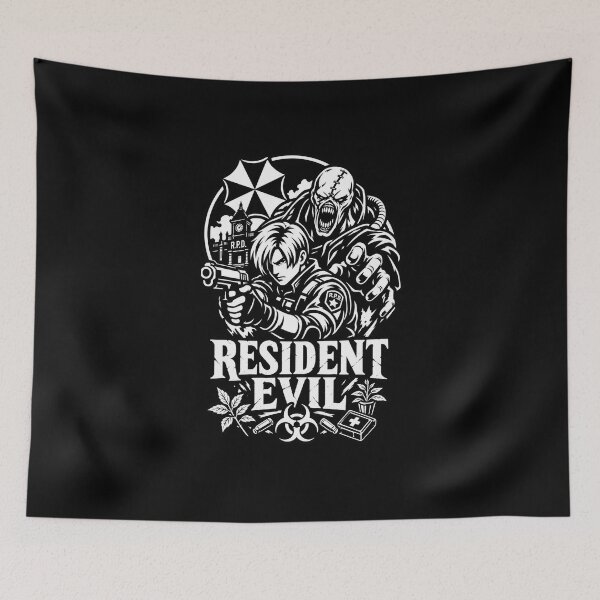 Item preview, Resident Evil Black & White Sticker Design designed and sold by Rosteri.