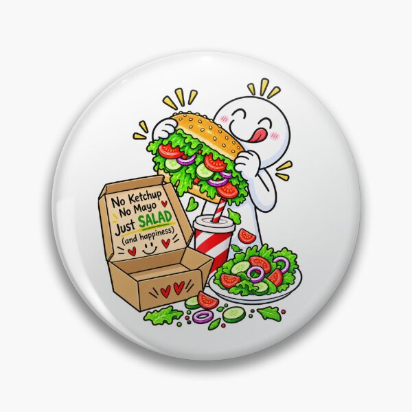 Item preview, No Ketchup No Mayo Just Salad – Funny Diet & Healthy Eating Humor designed and sold by Williams Anderson.
