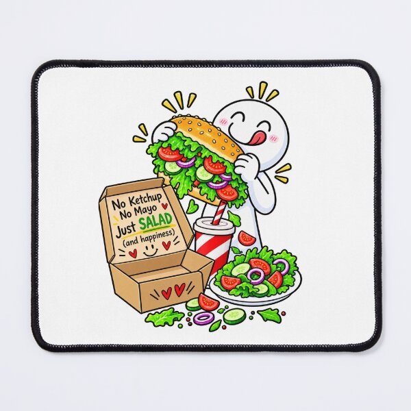 Item preview, No Ketchup No Mayo Just Salad – Funny Diet & Healthy Eating Humor designed and sold by Williams Anderson.