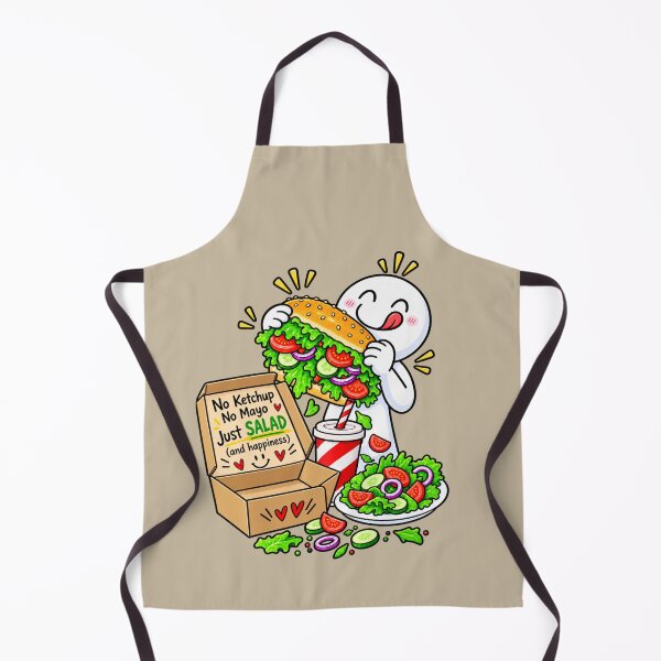 Item preview, No Ketchup No Mayo Just Salad – Funny Diet & Healthy Eating Humor designed and sold by Williams Anderson.