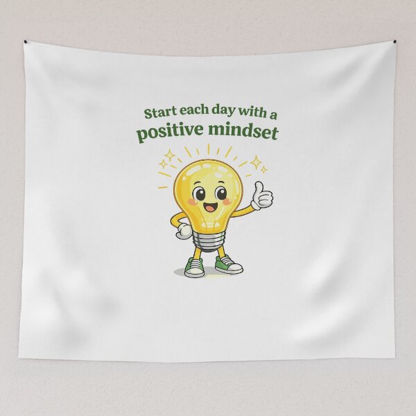 Item preview, Positive Mindset Lightbulb Poster designed and sold by Matinez Pink.
