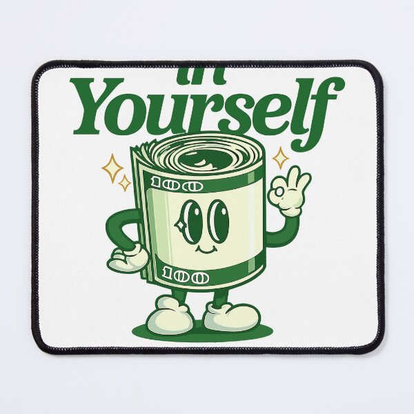 Item preview, Invest In Yourself Money Mascot Poster designed and sold by Matinez Pink.