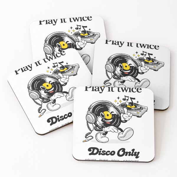 Item preview, Vinyl Record DJ Mascot Poster designed and sold by Matinez Pink.