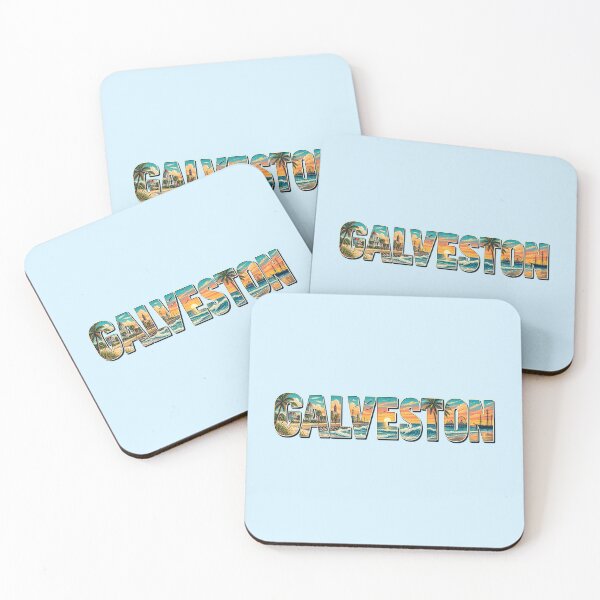 Item preview, Galveston Texas Vintage Coastal Sunset Typography designed and sold by SimplyJasper.