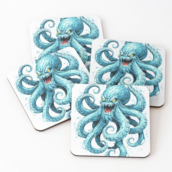 Item preview, Monster Blue Octopus Poster designed and sold by Matinez Pink.