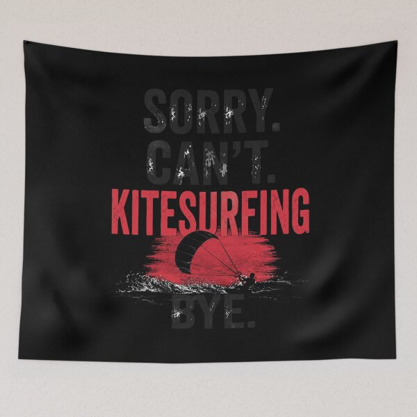 Item preview, Sorry Can't Kitesurfing Bye Funny Retro designed and sold by Michaeltien.