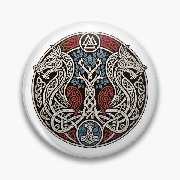 Item preview, Viking Interlace Norse Mythology Art designed and sold by Myra365Art.