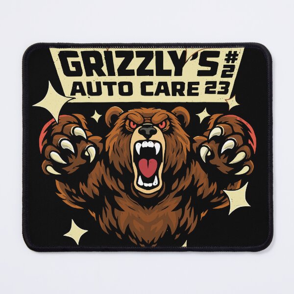 Item preview, Grizzly's Auto Care Poster designed and sold by Matinez Pink.