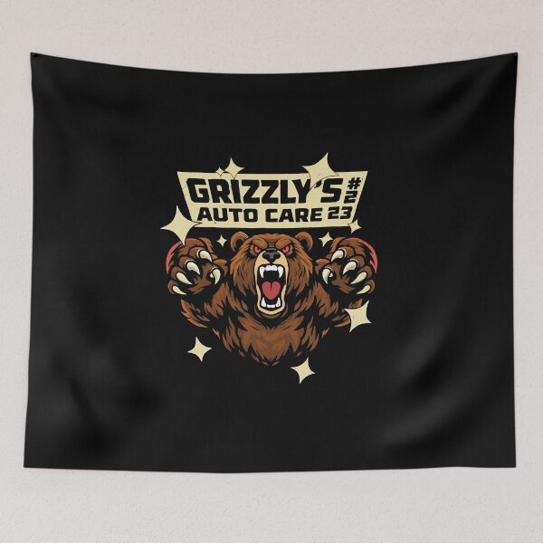Item preview, Grizzly's Auto Care Poster designed and sold by Matinez Pink.
