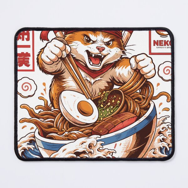 Item preview, Neko Cat Ramen Poster designed and sold by Matinez Pink.