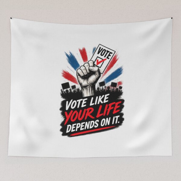 Item preview, Vote Like Your Life Depends On It designed and sold by WordyDreams.