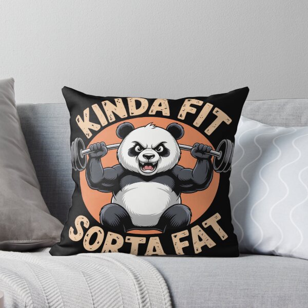 Item preview, Kinda Fit Sorta Fat Panda Weightlifting Gym Workout designed and sold by Zizo-DR44.