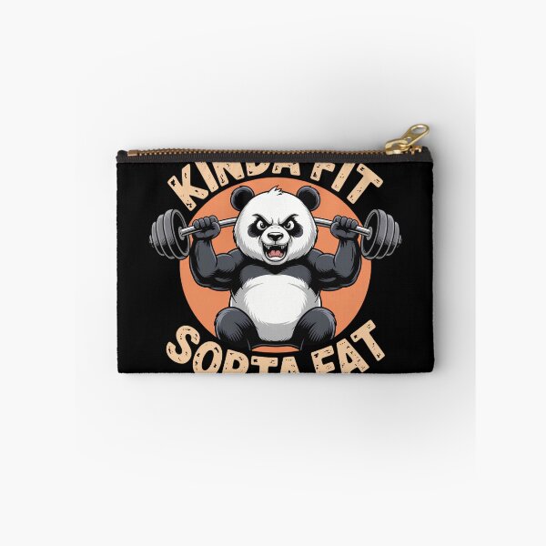 Item preview, Kinda Fit Sorta Fat Panda Weightlifting Gym Workout designed and sold by Zizo-DR44.