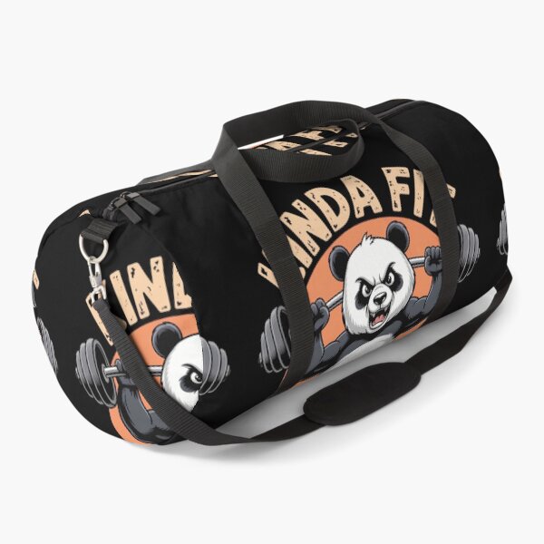 Item preview, Kinda Fit Sorta Fat Panda Weightlifting Gym Workout designed and sold by Zizo-DR44.