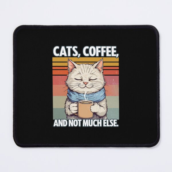 Item preview, Funny Cats Coffee And Not Much Else Vintage Retro Cat Lover designed and sold by FestivityFinds.