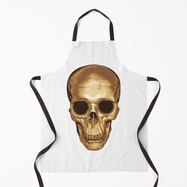 Item preview, Golden Skull Art Design - Gothic Skull Print | Limited Edition designed and sold by Beautyinme.
