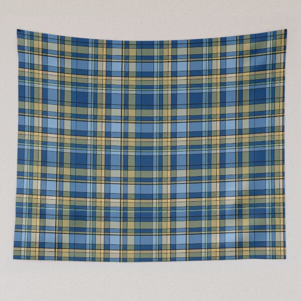 Item preview, Blue Green Yellow Plaid Pattern designed and sold by Kathy Kuczek.