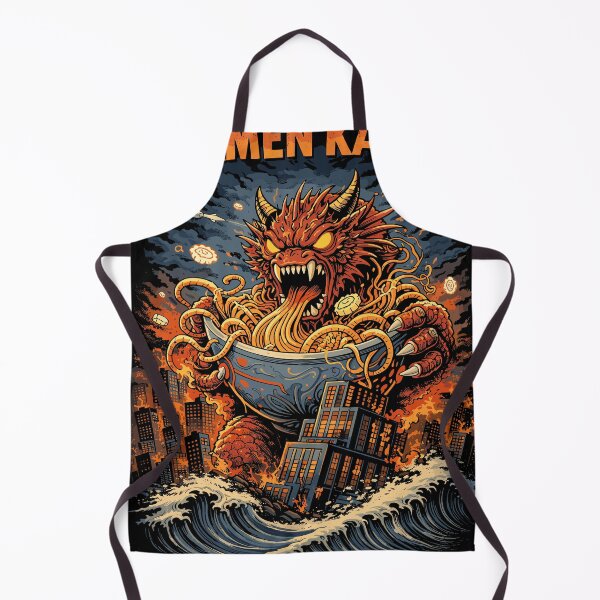Item preview, Ramen Kaiju Noodle Monster Poster designed and sold by Matinez Pink.