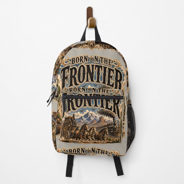 Item preview, Western Vintage T-Shirt – Frontier Americana – Old West Heritage – Born on the Frontier designed and sold by DigiArt8Design.