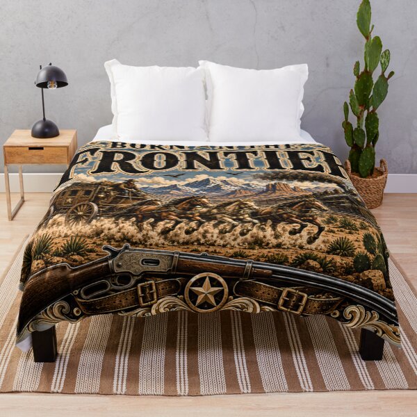 Item preview, Western Vintage T-Shirt – Frontier Americana – Old West Heritage – Born on the Frontier designed and sold by DigiArt8Design.