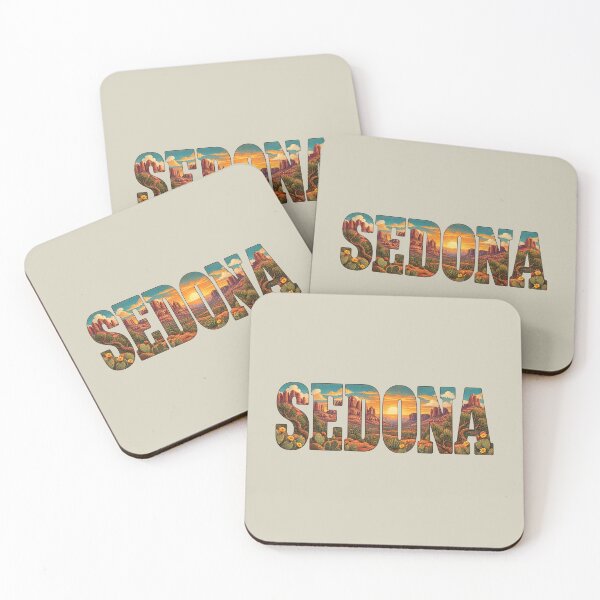Item preview, Sedona Arizona Retro Desert Typography – Vintage Southwest Travel Art designed and sold by SimplyJasper.