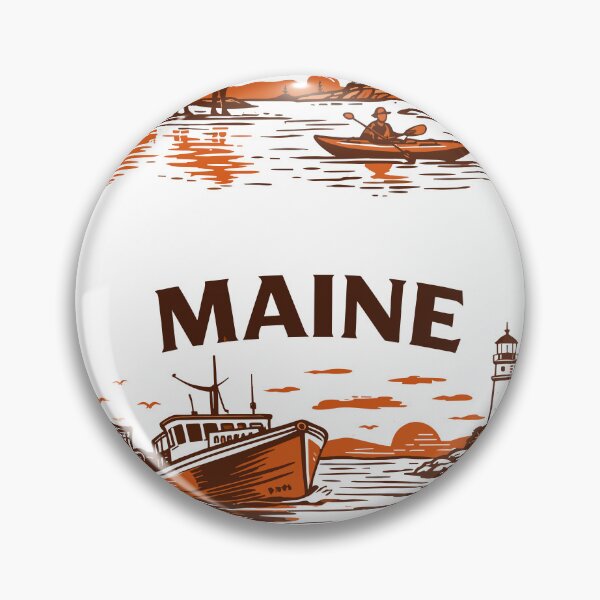 Item preview, Maine Down East Lobster & Lighthouses Poster designed and sold by Matinez Pink.