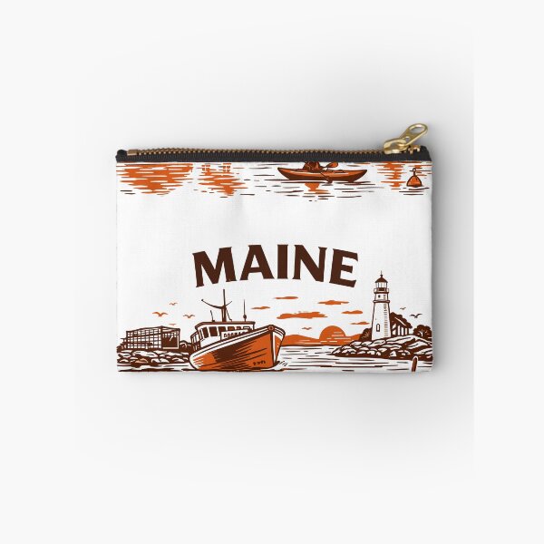 Item preview, Maine Down East Lobster & Lighthouses Poster designed and sold by Matinez Pink.