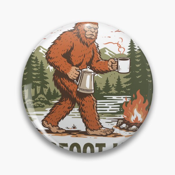 Item preview, Bigfoot Java Sasquatch Campfire Coffee Poster designed and sold by Matinez Pink.