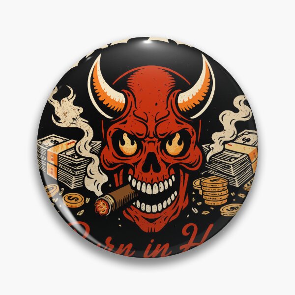 Item preview, Bad Luck Devil Skull Burn In Hell Poster designed and sold by Matinez Pink.