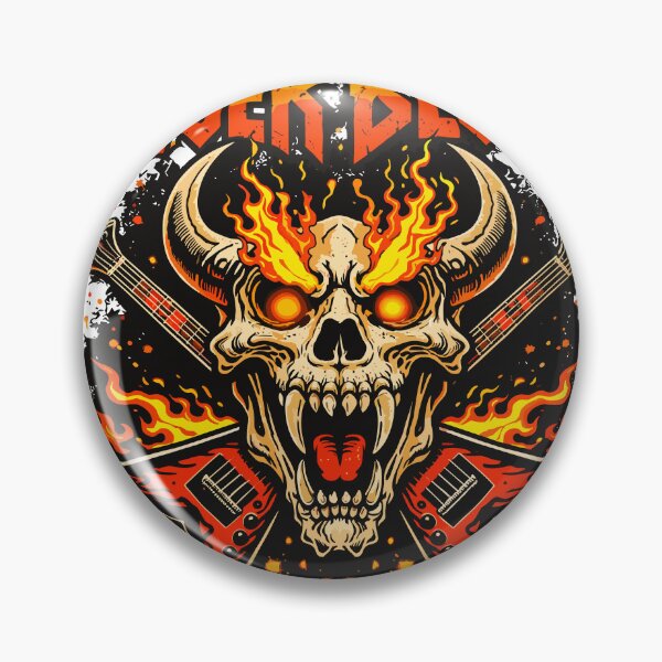Item preview, Tiger Blood Metal Beast Flaming Skull Poster designed and sold by Matinez Pink.