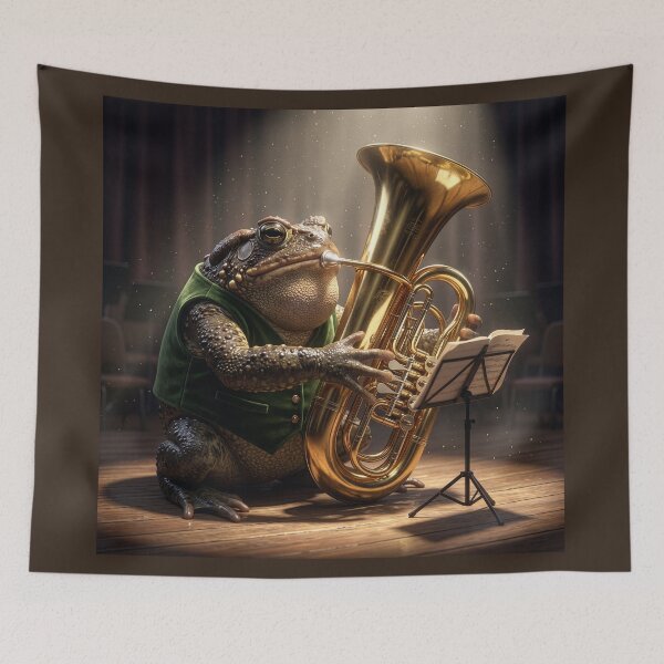 Item preview, Cheeky Frog Plays the Tuba  designed and sold by Tridentulus.