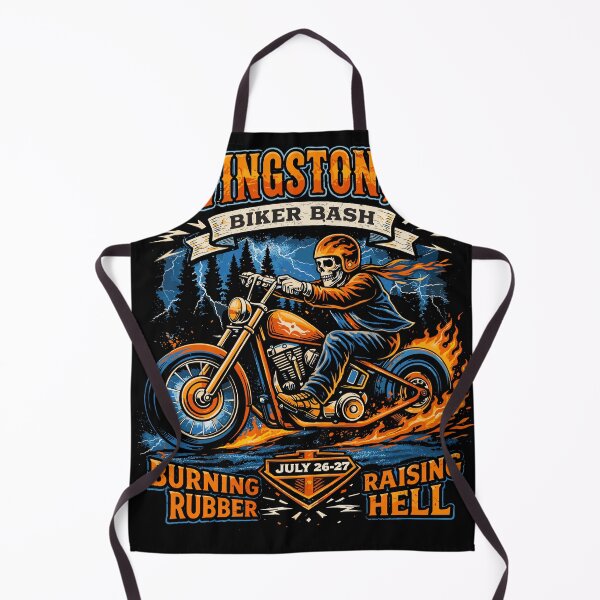 Artikelvorschau, Livingston KY Biker Bash Burning Rubber Poster entworfen und verkauft von Matinez Pink.