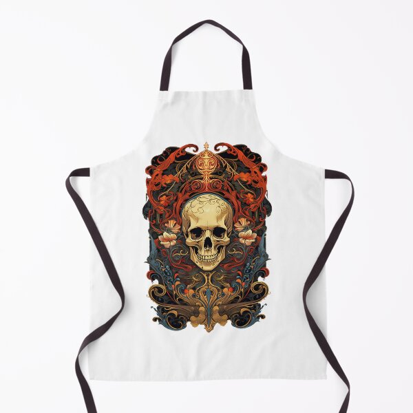 Item preview, Nouveau Skull Floral Art - Vintage Art Nouveau Skull Design | Limited Edition designed and sold by ravrules24.
