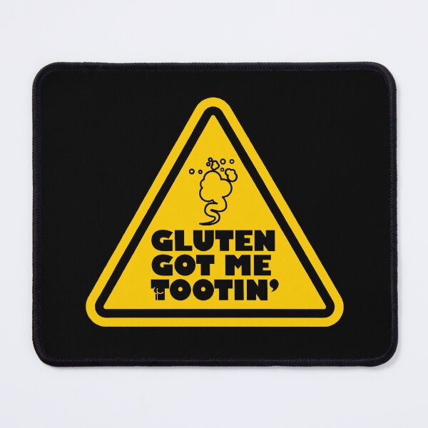 Item preview, Gluten Got Me Tootin Funny Gluten Free Warning Sign designed and sold by artworkathome.
