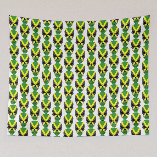 Item preview, Jamaica Skull Flag - Reggae Vibes Design | Limited Edition designed and sold by Smart-designer.