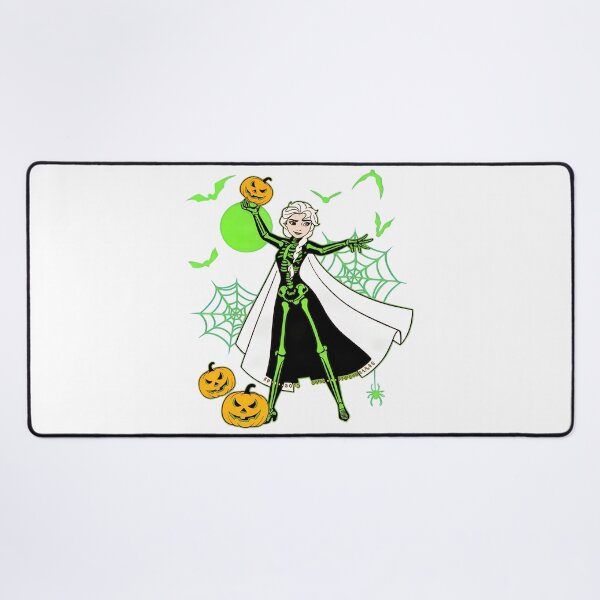 Item preview, Spooky Skeleton Ice Queen Halloween Pumpkin Webs Art designed and sold by MichaelMo52883.
