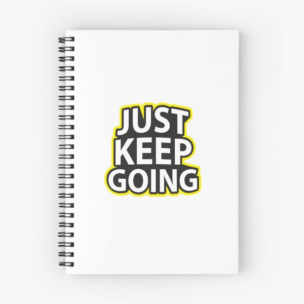 Item preview, Just Keep Going Bold Yellow Sticker Typography designed and sold by FitNow.