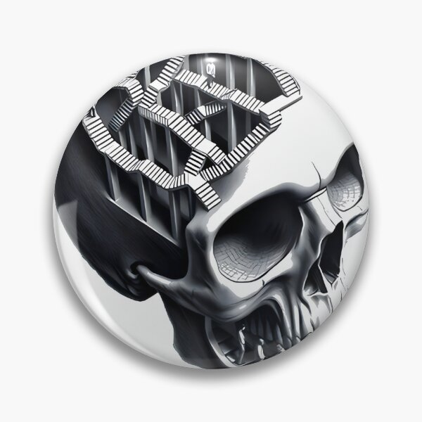 Item preview, Mc Escher Style Skull Geometric Illusion Of Life Death | ⭐⭐⭐⭐⭐ designed and sold by Beautyinme.