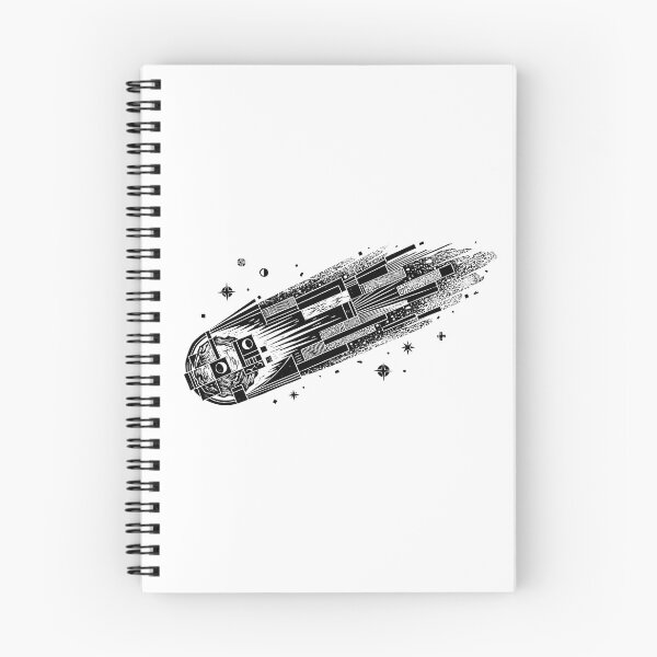 Item preview, Space Comet Meteor Shooting Star Woodcut Linocut Art designed and sold by KiwiRider.